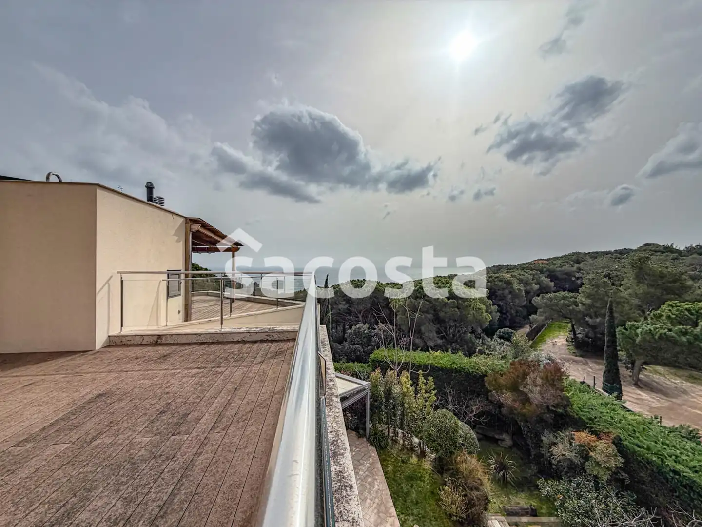 Vista exterior de Casa adosada en venda en Lloret de Mar amb Aire condicionat, Jardí privat i Terrassa