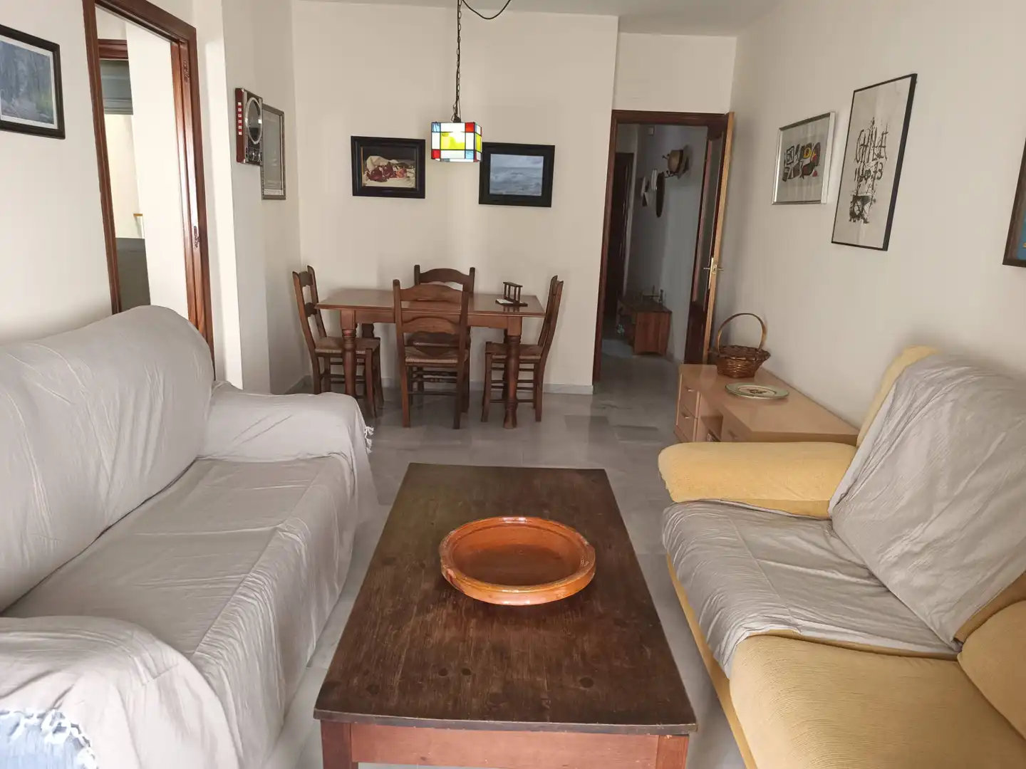 Sala de estar de Piso en venta en Sanlúcar de Barrameda con Trastero y Amueblado