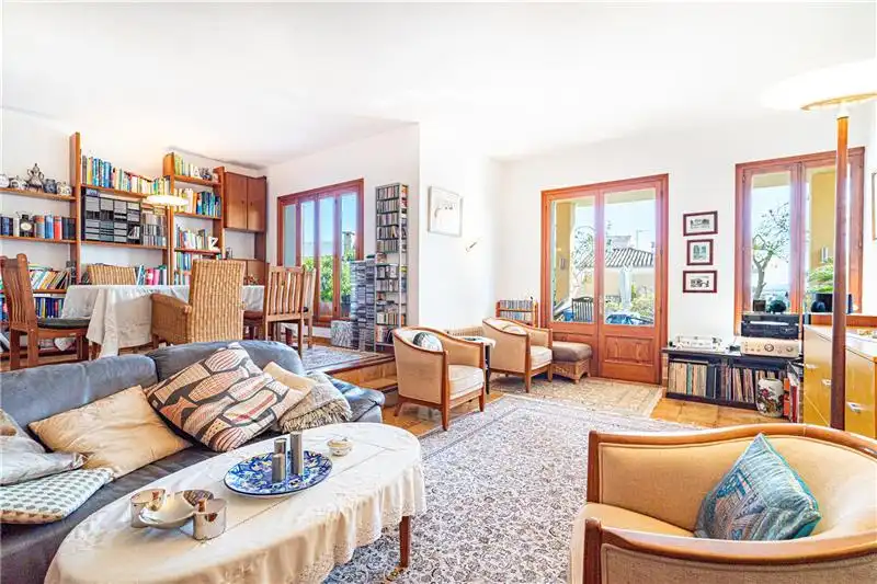 Sala d'estar de Casa o xalet en venda en Campanet amb Aire condicionat, Calefacció i Jardí privat