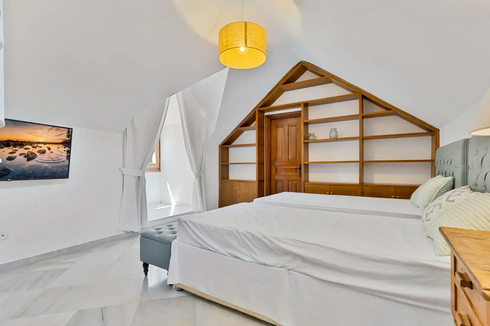 Schlafzimmer von Haus oder Chalet zur Miete in Marbella mit Klimaanlage, Privatgarten und Terrasse
