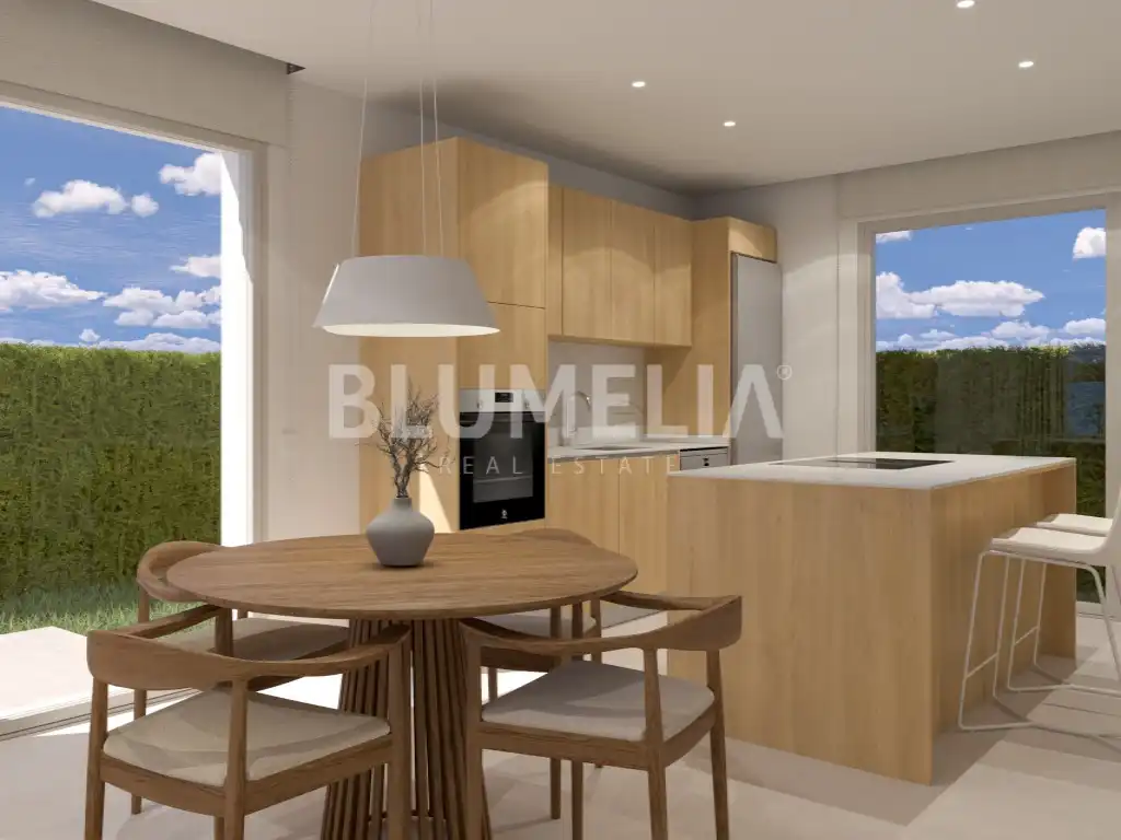 Cuina de Apartament en venda en Oliva amb Aire condicionat, Calefacció i Jardí privat