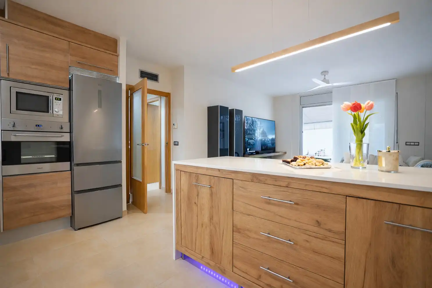 Kitchen of Flat for sale in Alcover  with Air Conditioner, Heating and Parquet flooring
