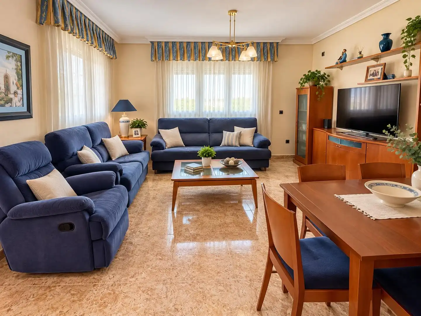 Sala de estar de Casa o chalet en venta en Cartagena con Aire acondicionado, Jardín privado y Terraza