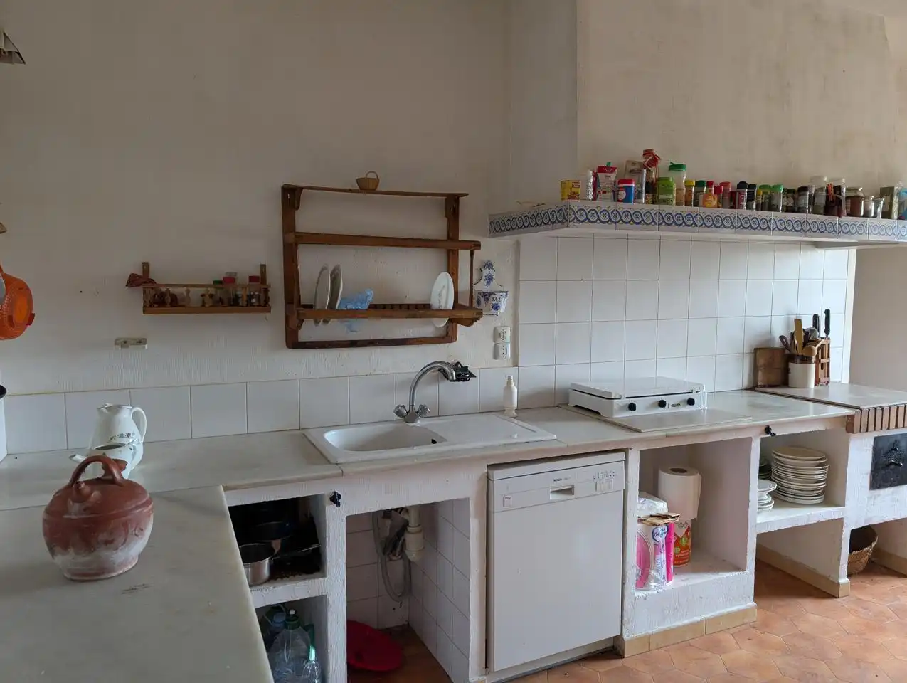 Cocina de Finca rústica en venta en Pozorrubio de Santiago con Jardín privado, Piscina y Sauna