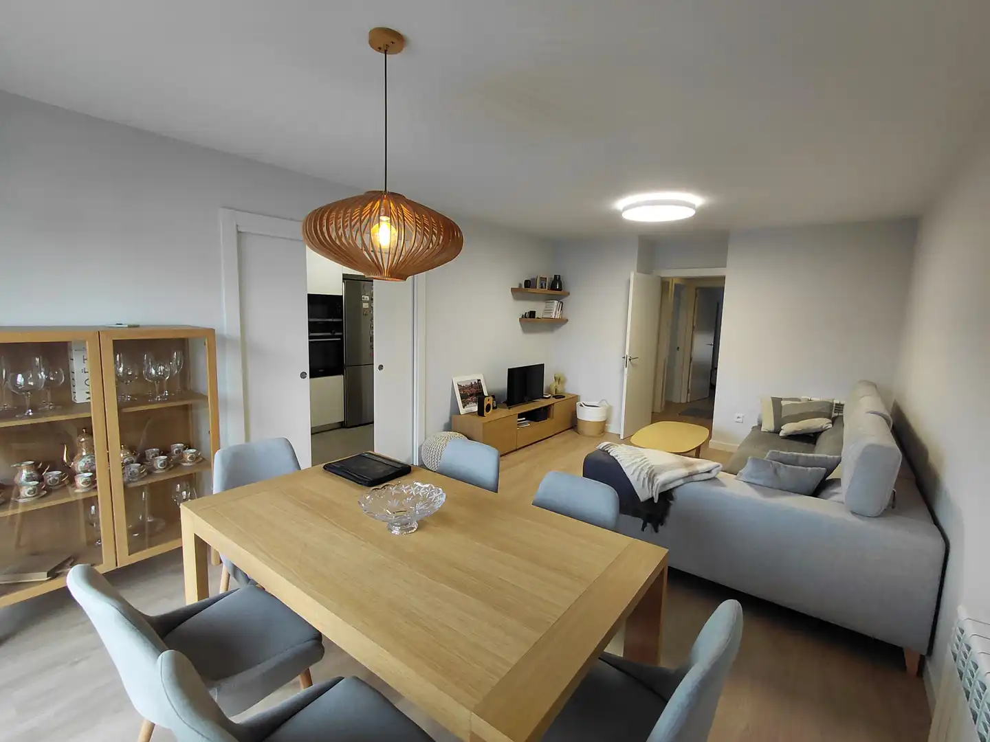 Wohnzimmer von Wohnung zum Verkauf in Oleiros mit Heizung, Privatgarten und Parkett