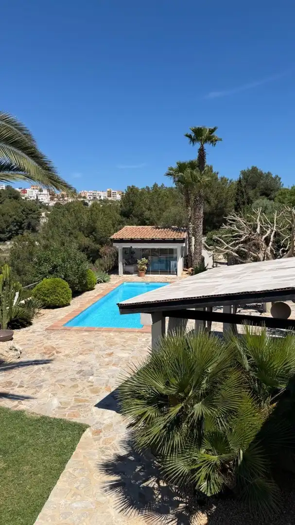 Piscina de Casa o chalet en venta en Benitachell / El Poble Nou de Benitatxell con Aire acondicionado, Calefacción y Jardín privado