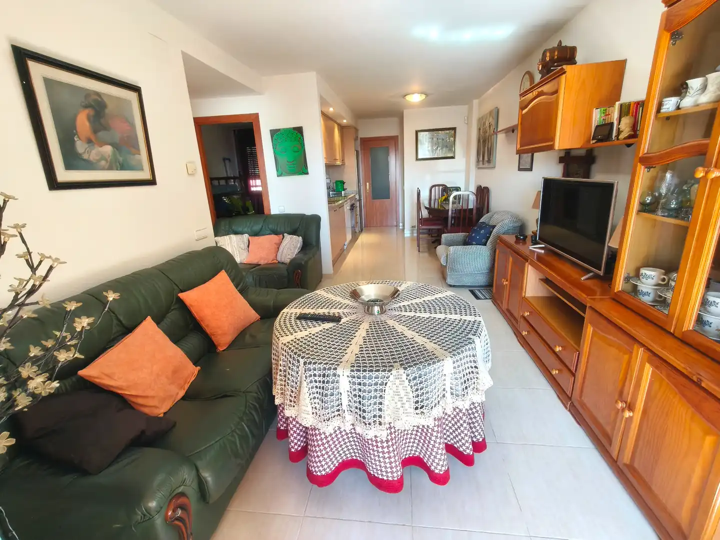 Sala d'estar de Àtic en venda en Calella amb Calefacció, Moblat i Forn