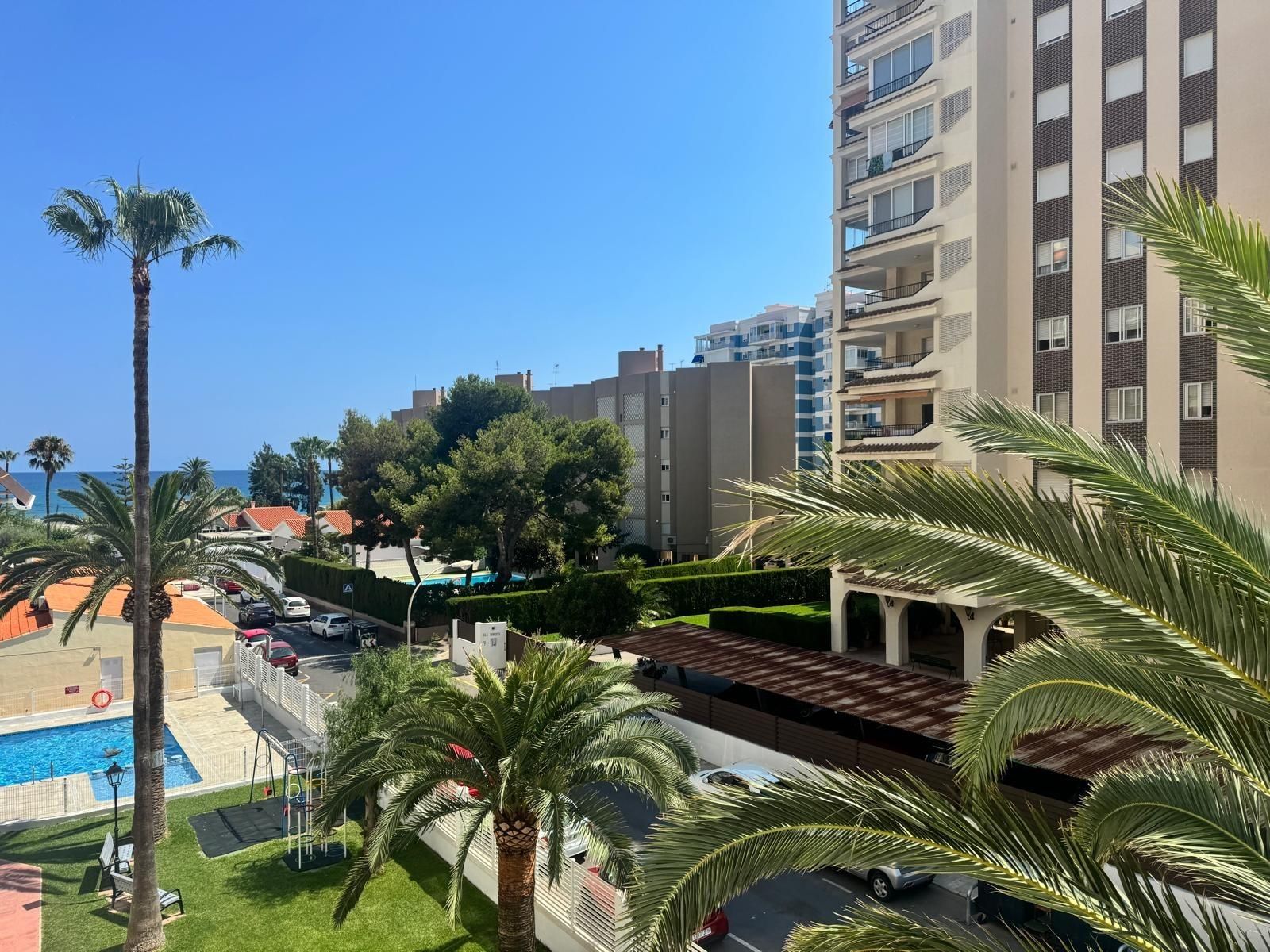 Exterior view of Apartment for sale in Benicasim / Benicàssim  with Air Conditioner, Private garden and Terrace