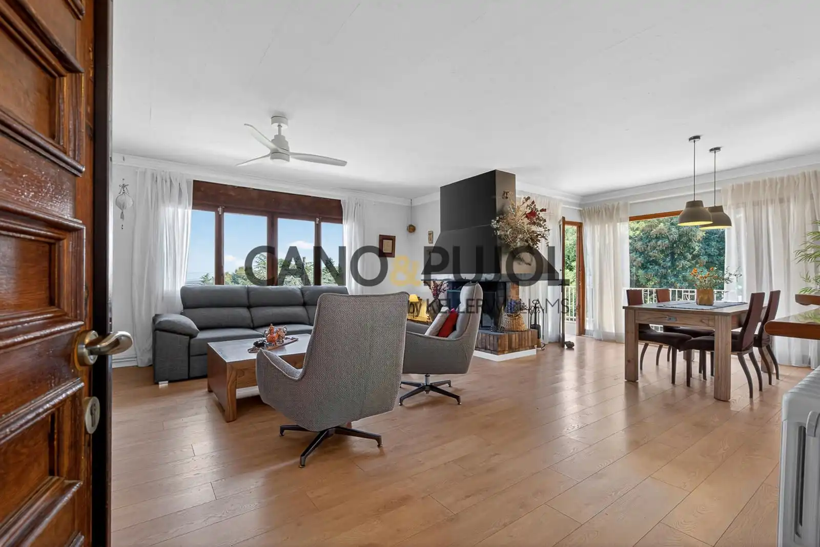 Sala de estar de Casa o chalet en venta en Caldes de Montbui con Calefacción, Terraza y Trastero