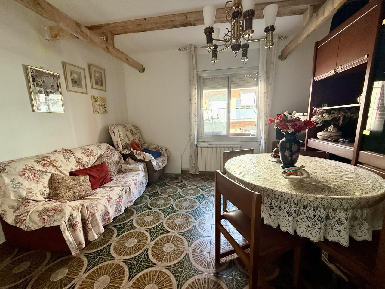 Living room of Flat for sale in Badalona  with Heating and Furnished