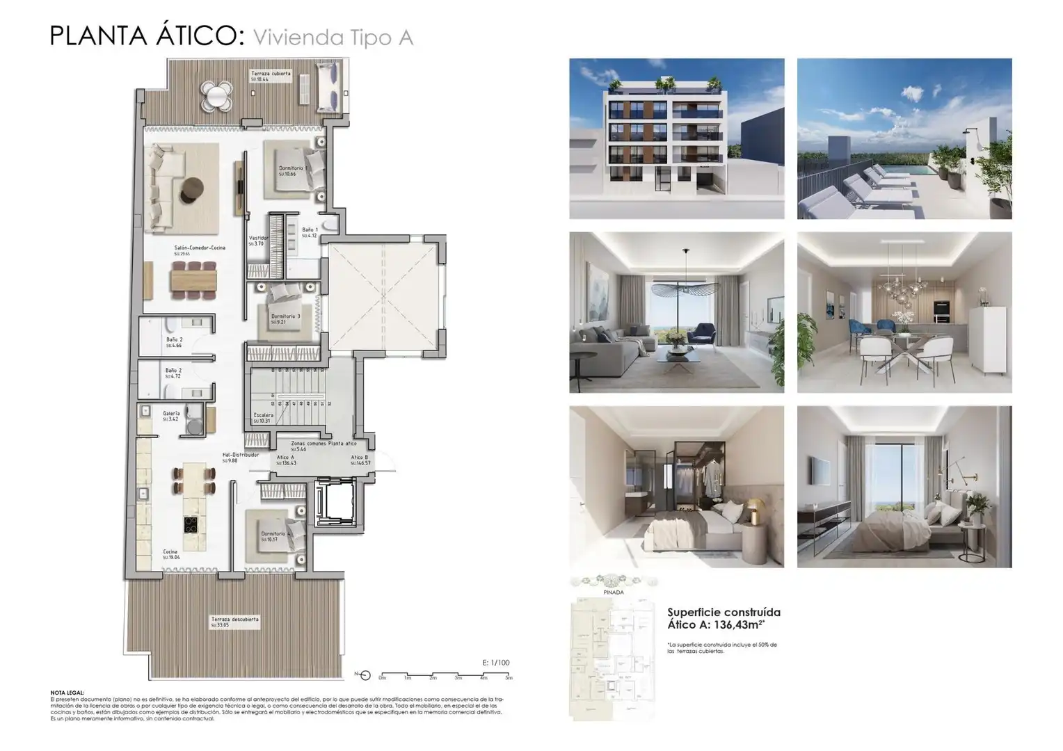 Penthouse mit Pool zum Verkauf in Pueblo, imagen 14