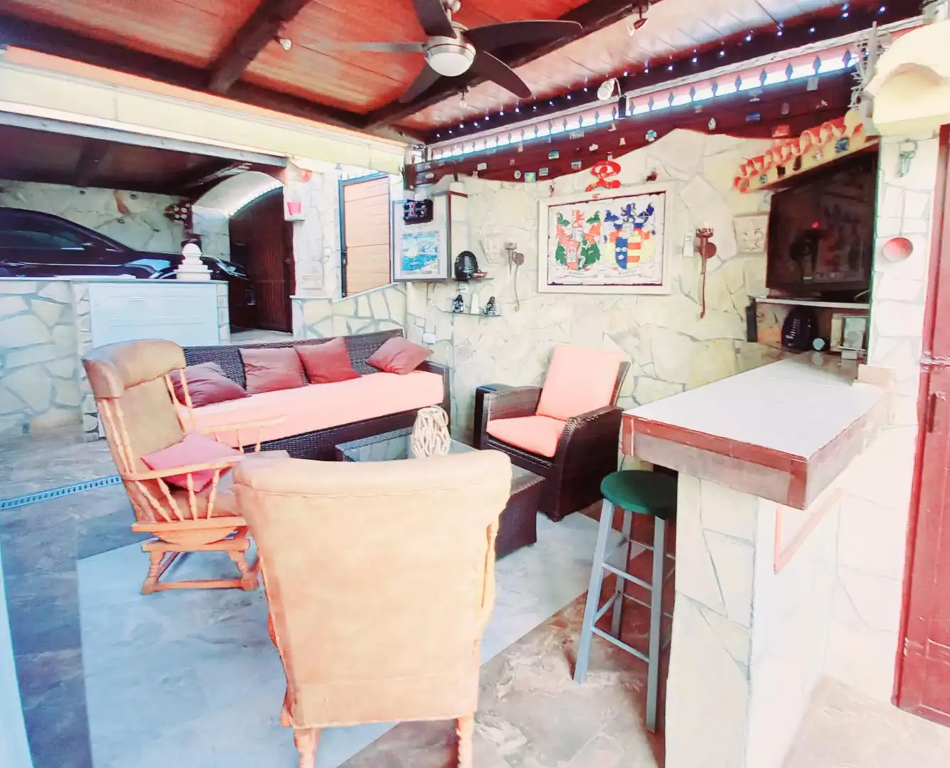 Terraza de Casa o chalet en venta en Rincón de la Victoria con Aire acondicionado, Jardín privado y Terraza