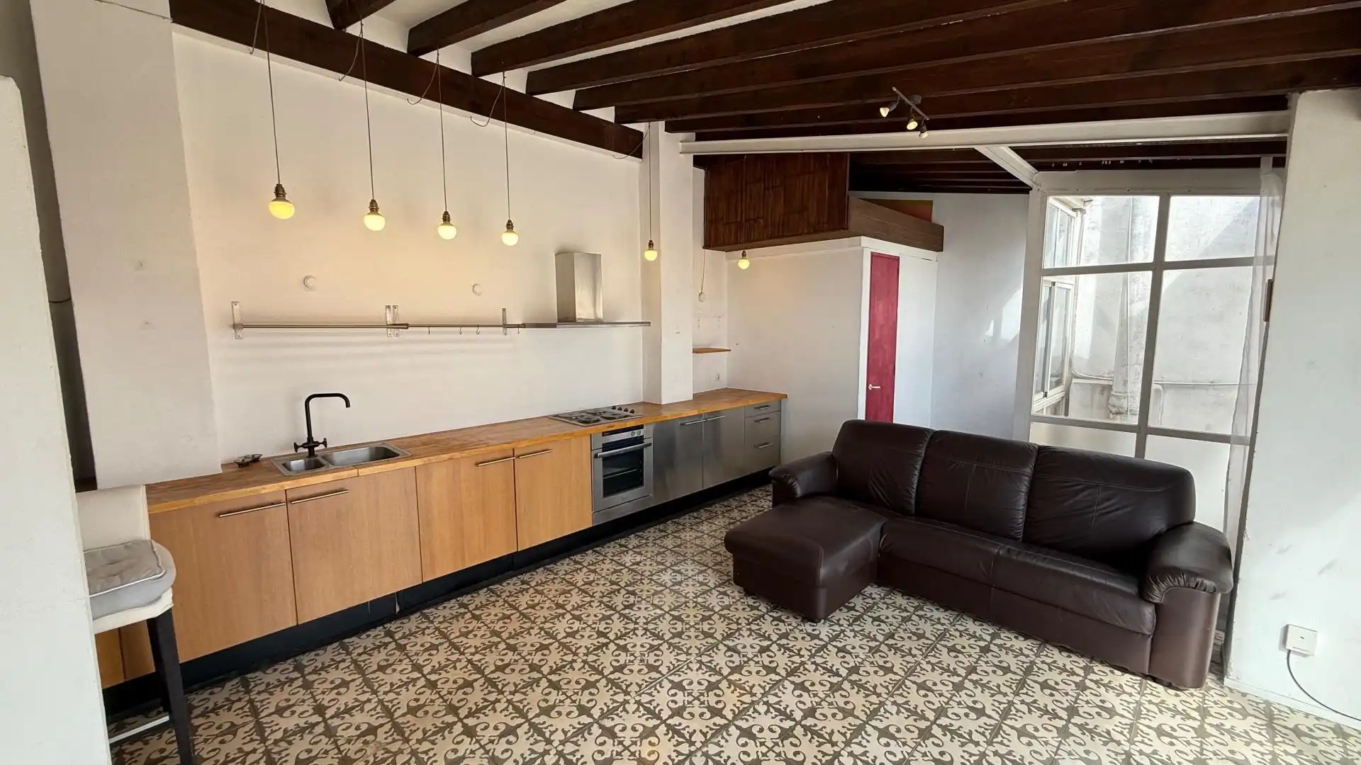 Küche von Dachboden zum Verkauf in  Palma de Mallorca mit Terrasse