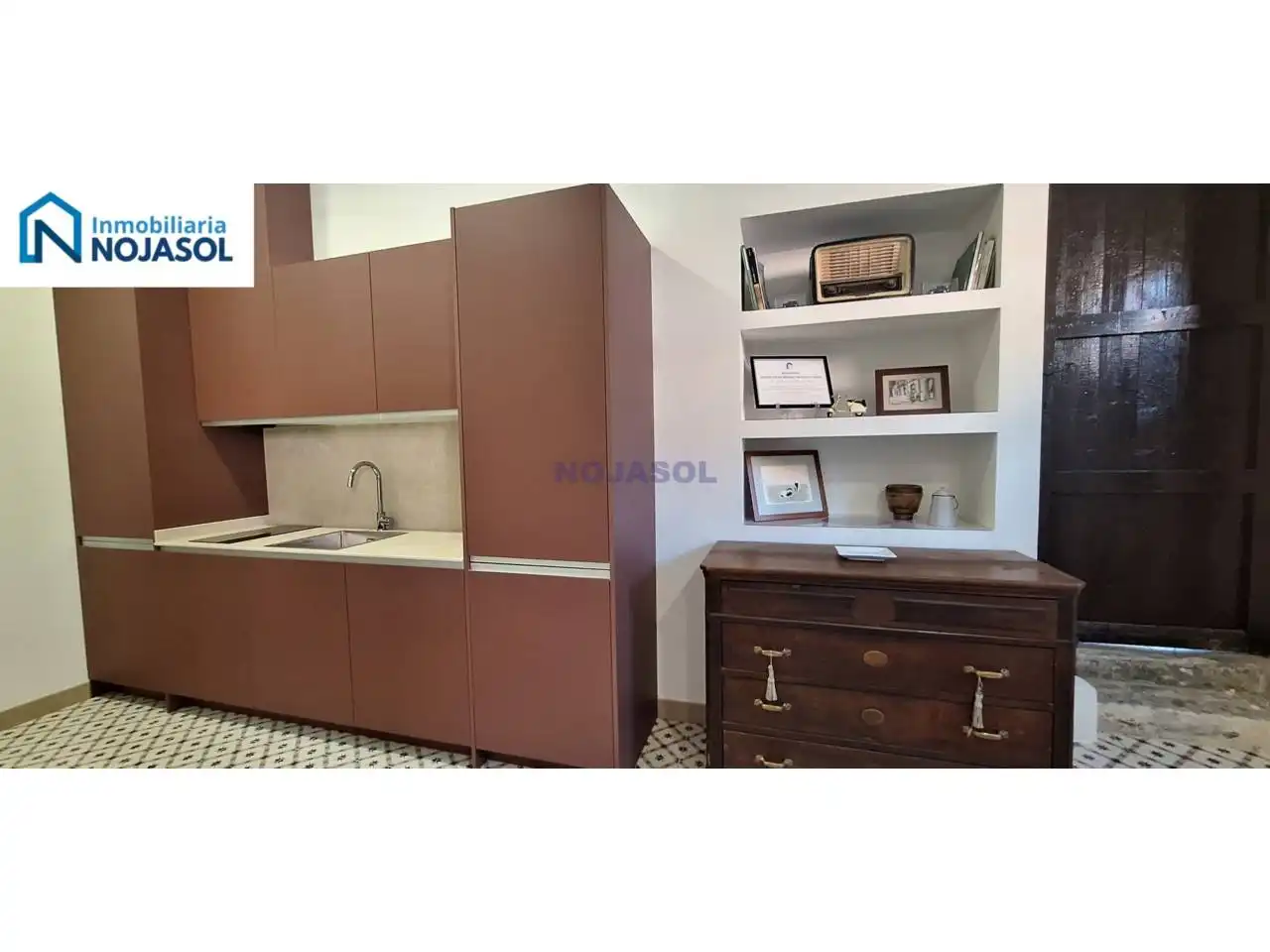 Cocina de Apartamento de alquiler en Solórzano con Calefacción y Terraza