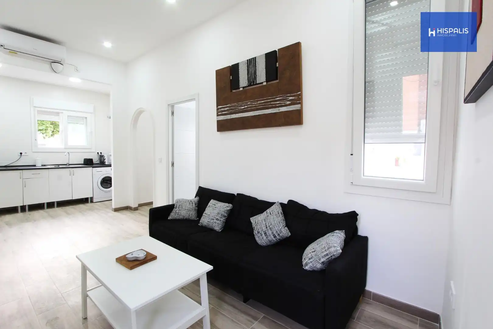 Sala d'estar de Pis de lloguer en Sevilla amb Aire condicionat i Moblat