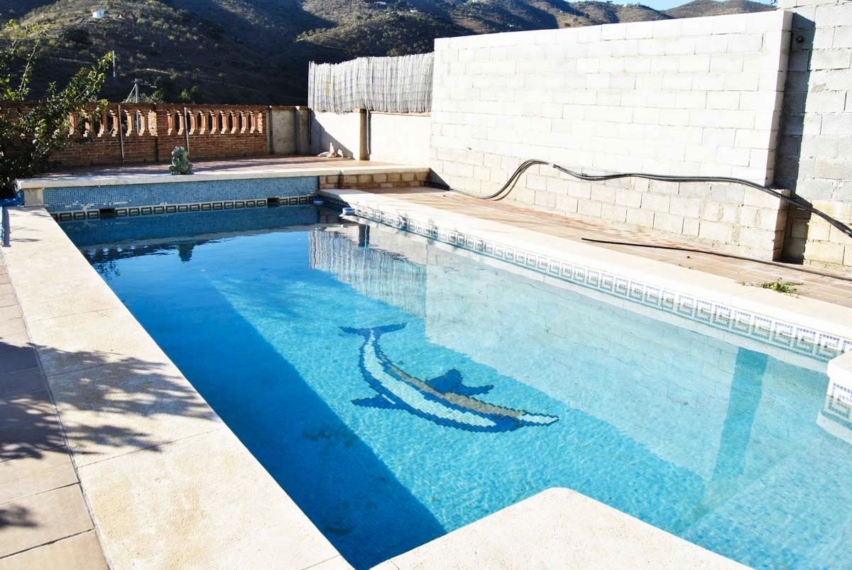 Piscina de Finca rústica en venda en Casabermeja amb Aire condicionat, Jardí privat i Terrassa