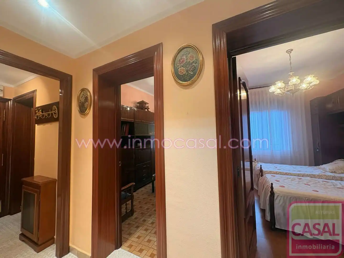Bedroom of Flat for rent in Aller  with Heating, Storage room and Furnished