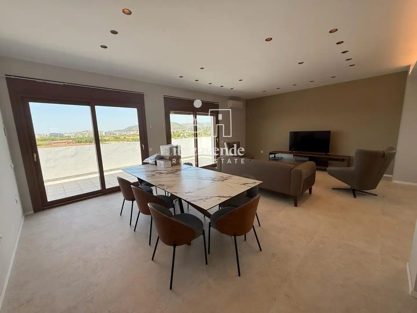 Menjador de Casa o xalet de lloguer en Santa Eulària des Riu amb Aire condicionat, Moblat i Alarma