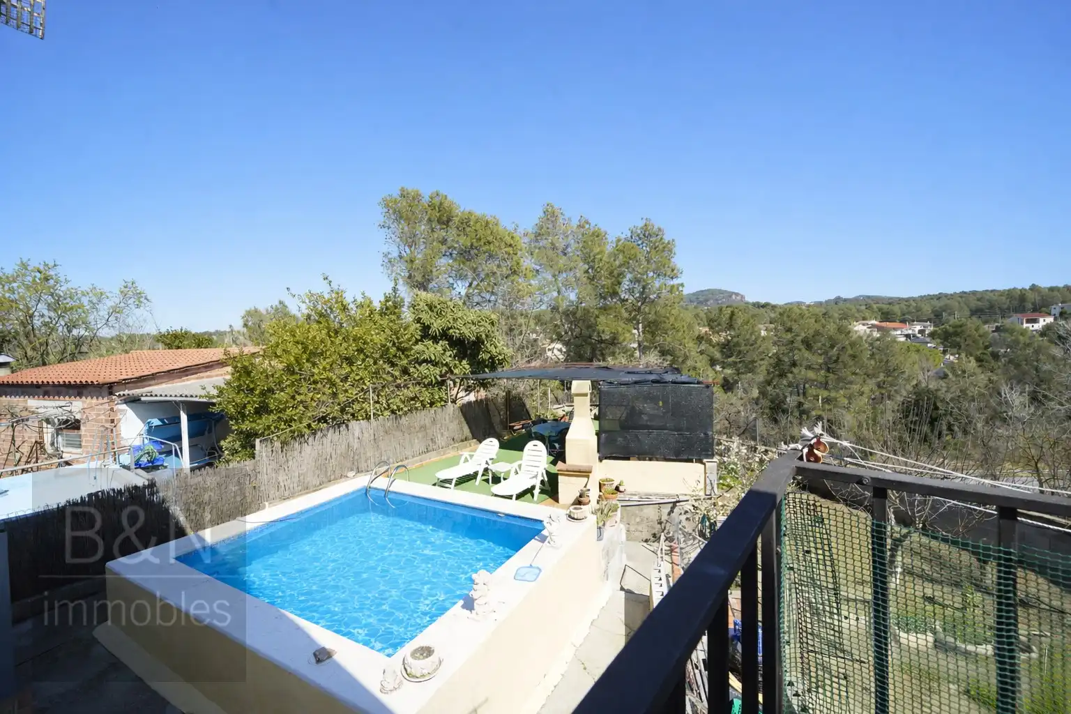 Piscina de Casa o xalet en venda en Vacarisses amb Aire condicionat, Calefacció i Terrassa