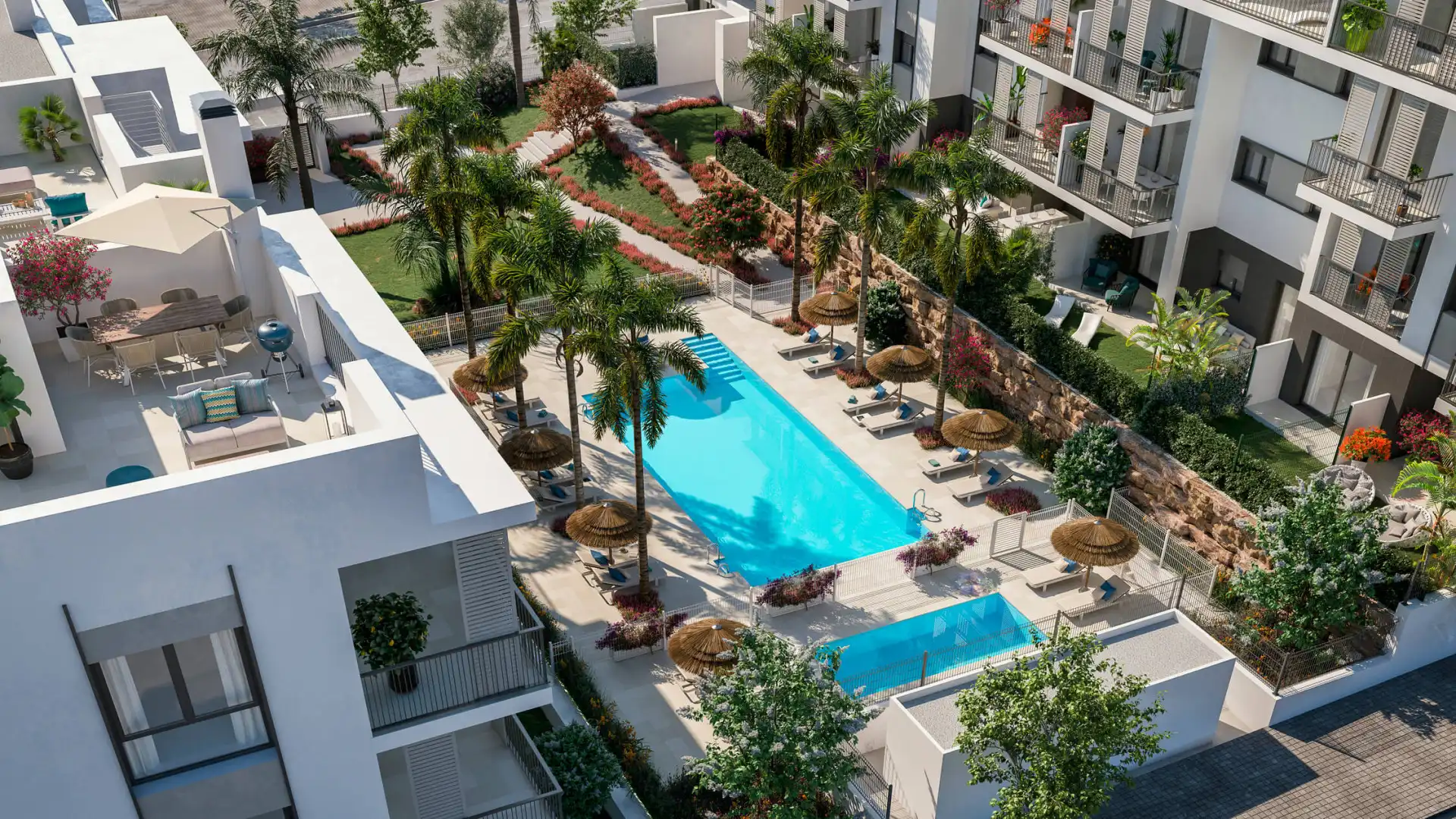 Piscina de Apartamento en venta en Marbella con Aire acondicionado, Terraza y Piscina
