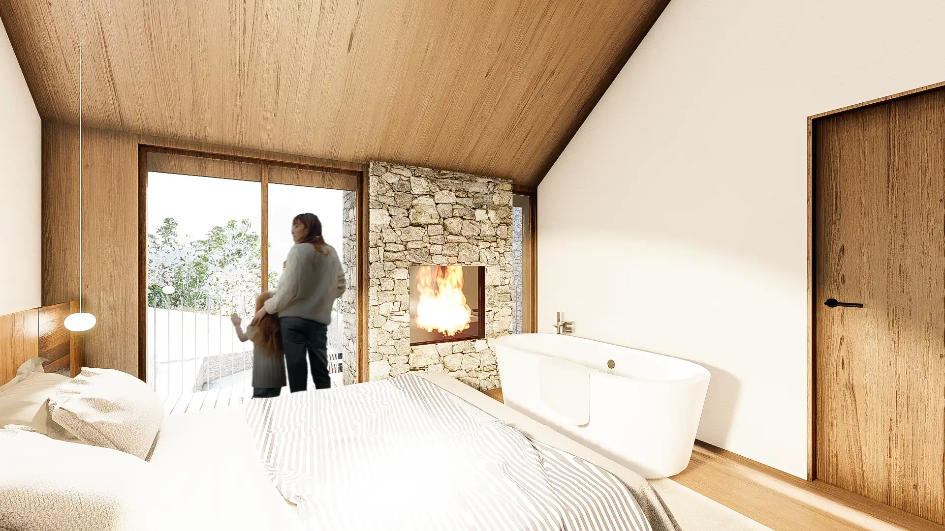 Habitación de Casa adosada en venta en Sallent de Gállego con Calefacción, Jardín privado y Terraza