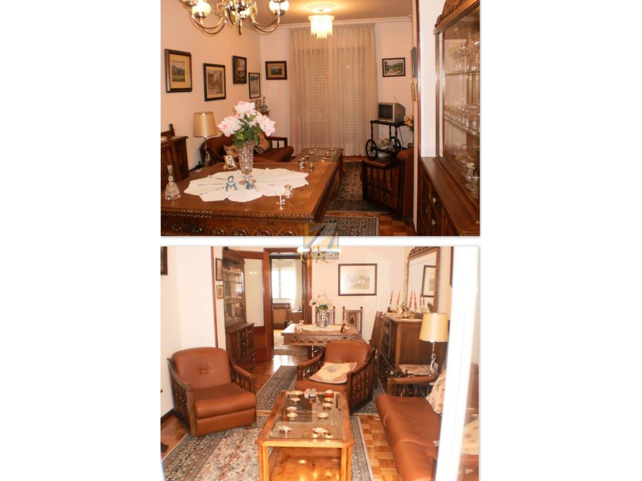 Sala de estar de Piso en venta en Laviana con Calefacción, Parquet y Trastero