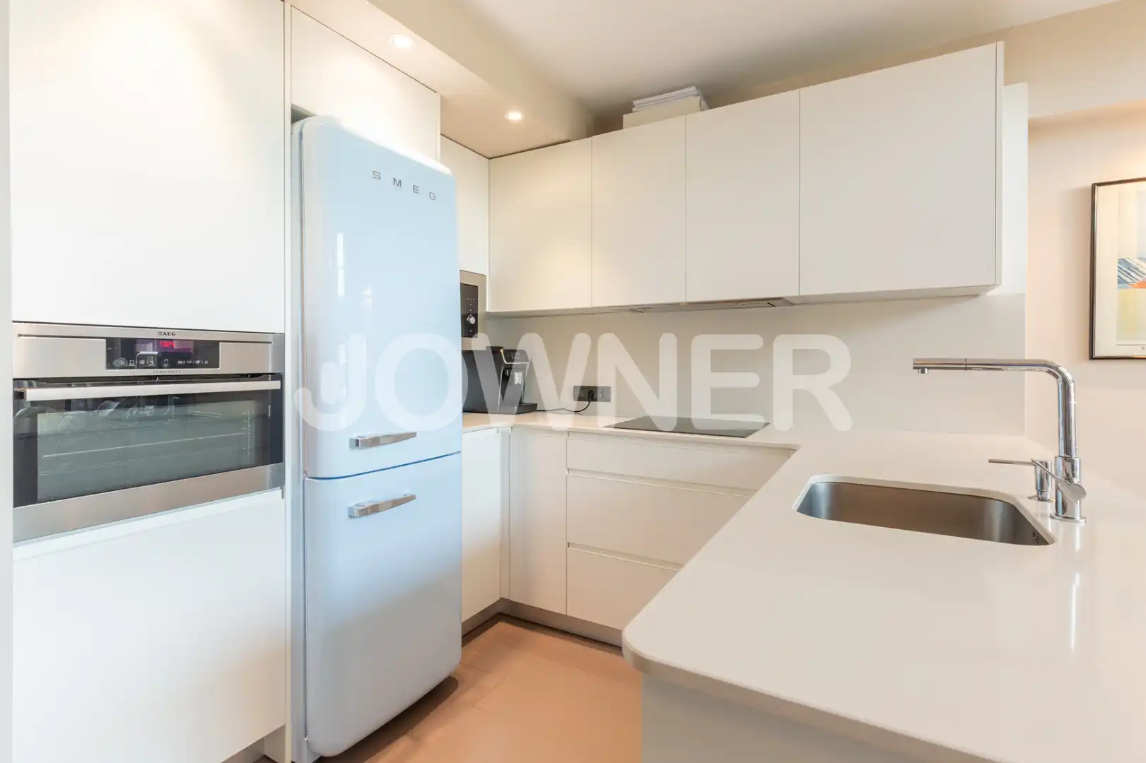 Kitchen of Flat for rent in Madrid  with Air Conditioner and Furnished