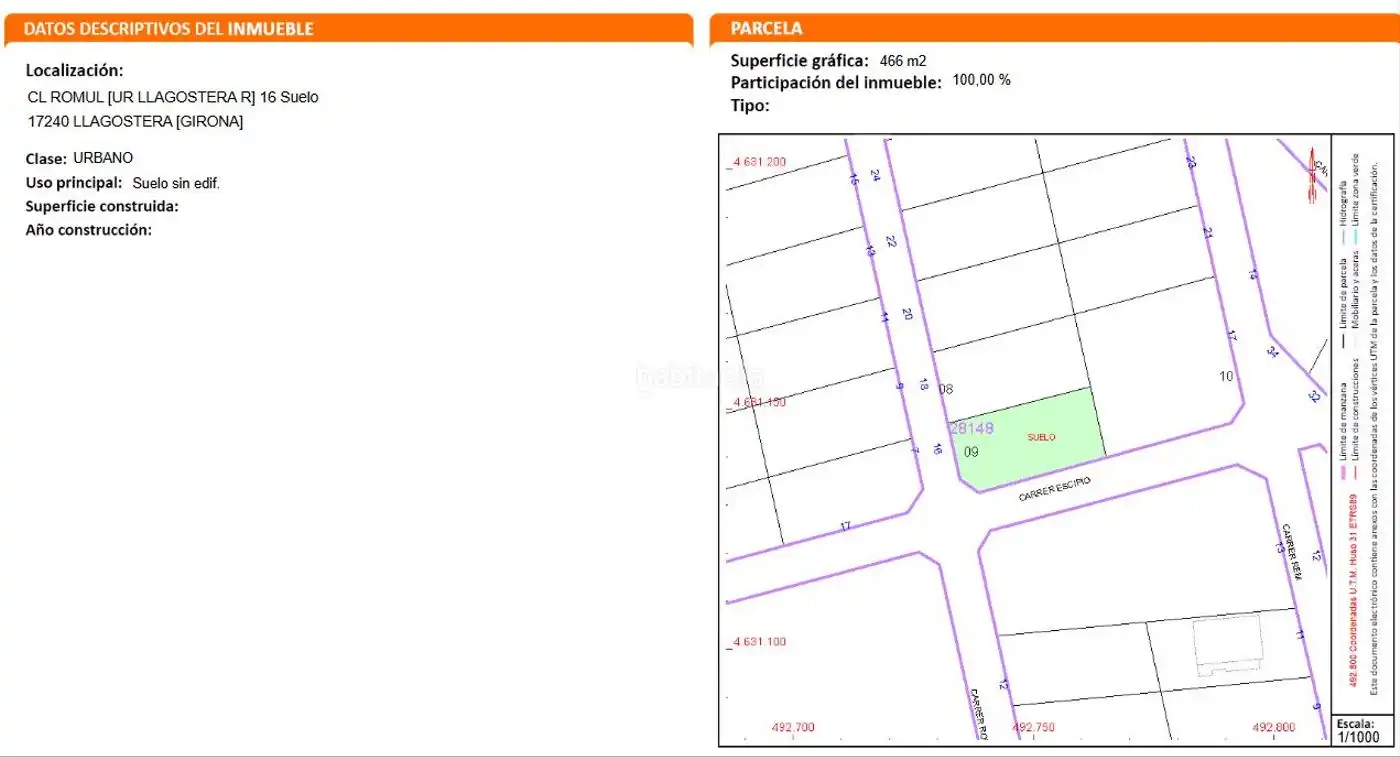 Residential land for sale in Carrer de Ròmul 16, imagen 5