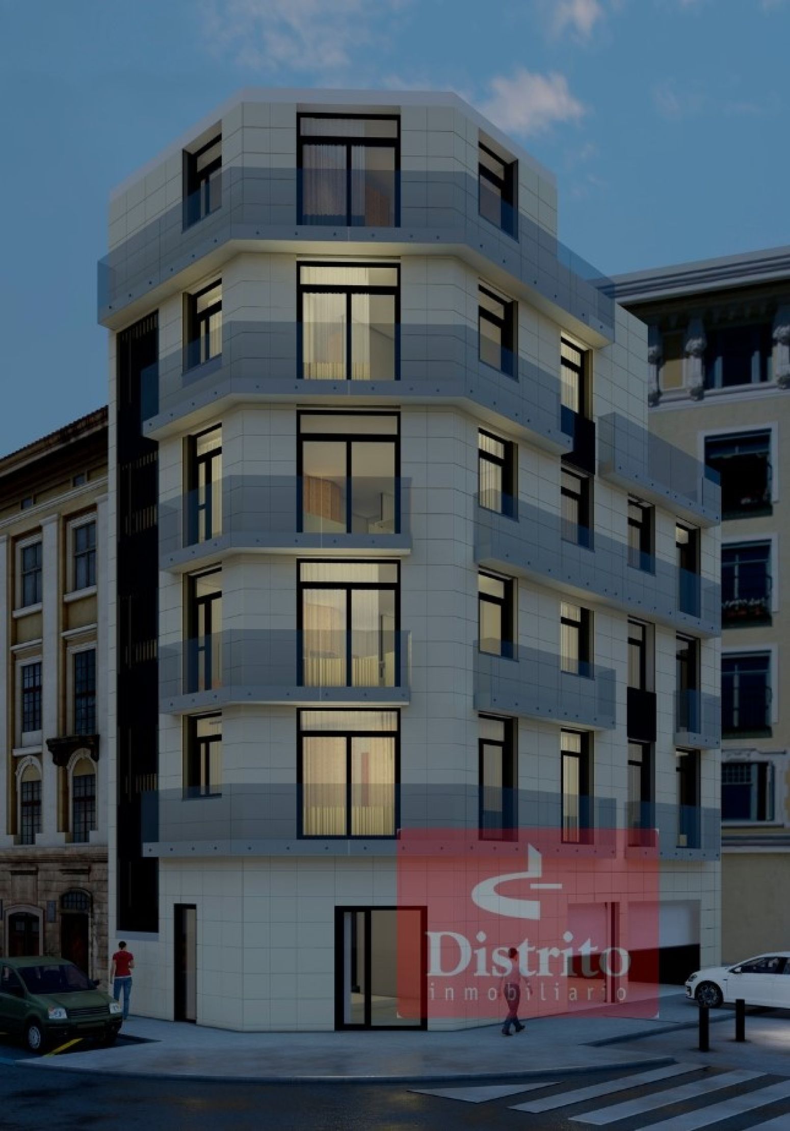 Vista exterior de Pis en venda en Santander amb Calefacció