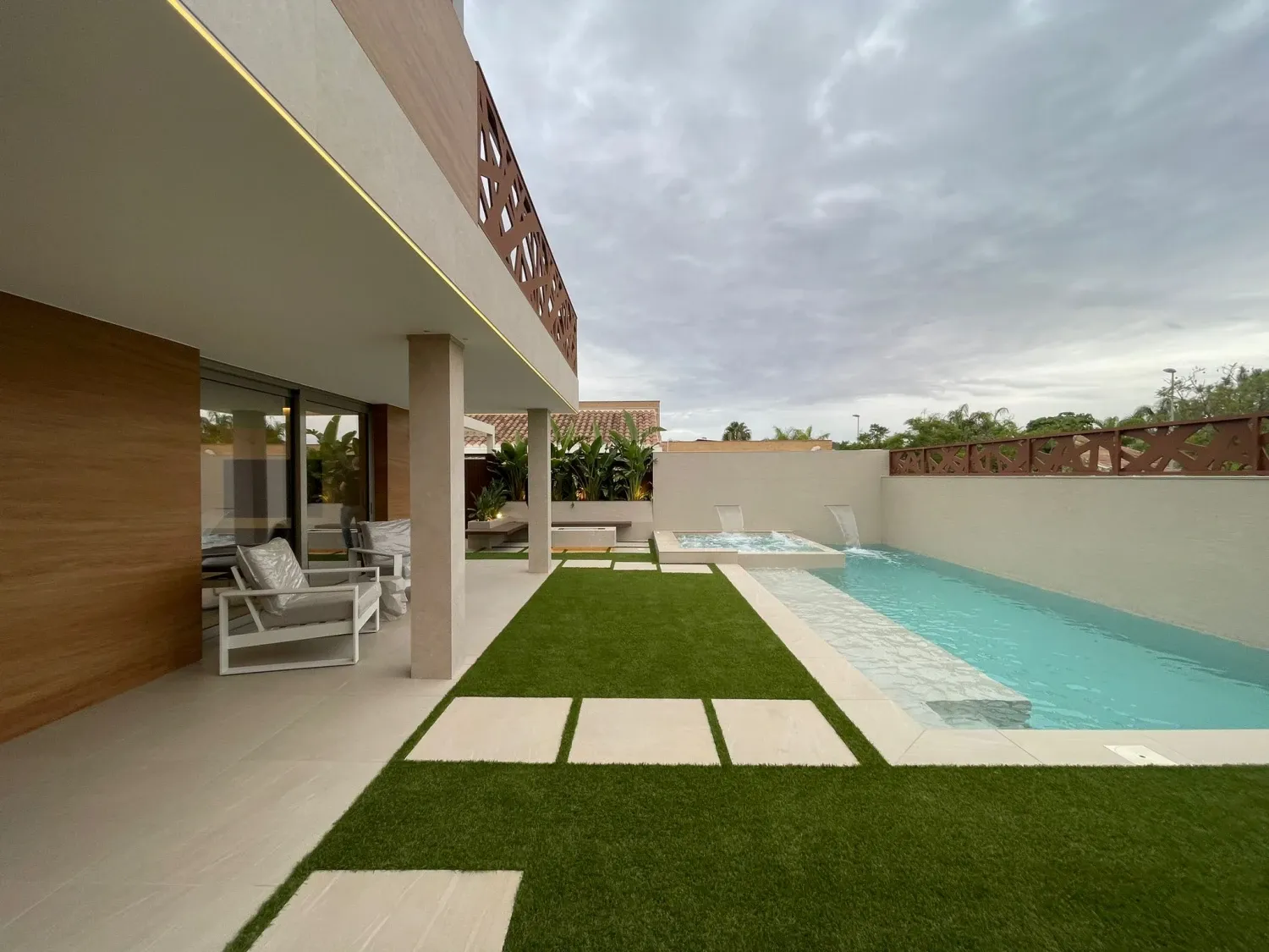Piscina de Casa o xalet en venda en  Murcia Capital amb Aire condicionat, Calefacció i Jardí privat