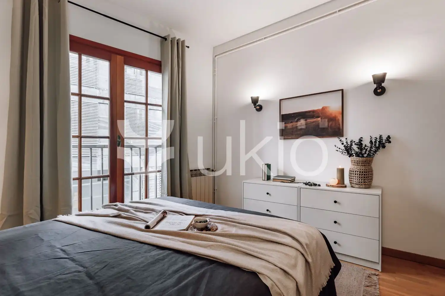 Bedroom of Apartments for rent in Barcelona  with Storage room, Furnished and Washing machine