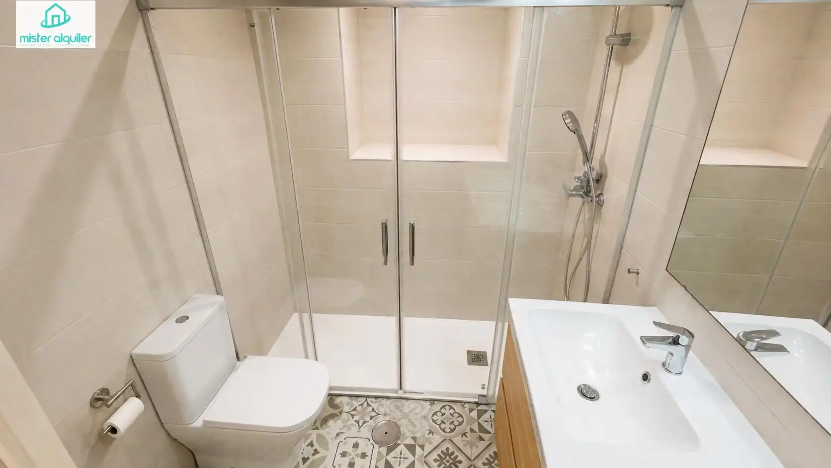 Badezimmer von Wohnungen zur Miete in El Campello mit Klimaanlage, Heizung und Terrasse