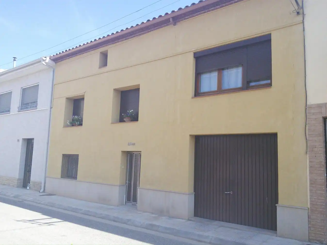 Vista exterior de Casa adosada en venta en Bellpuig con Jardín privado y Trastero