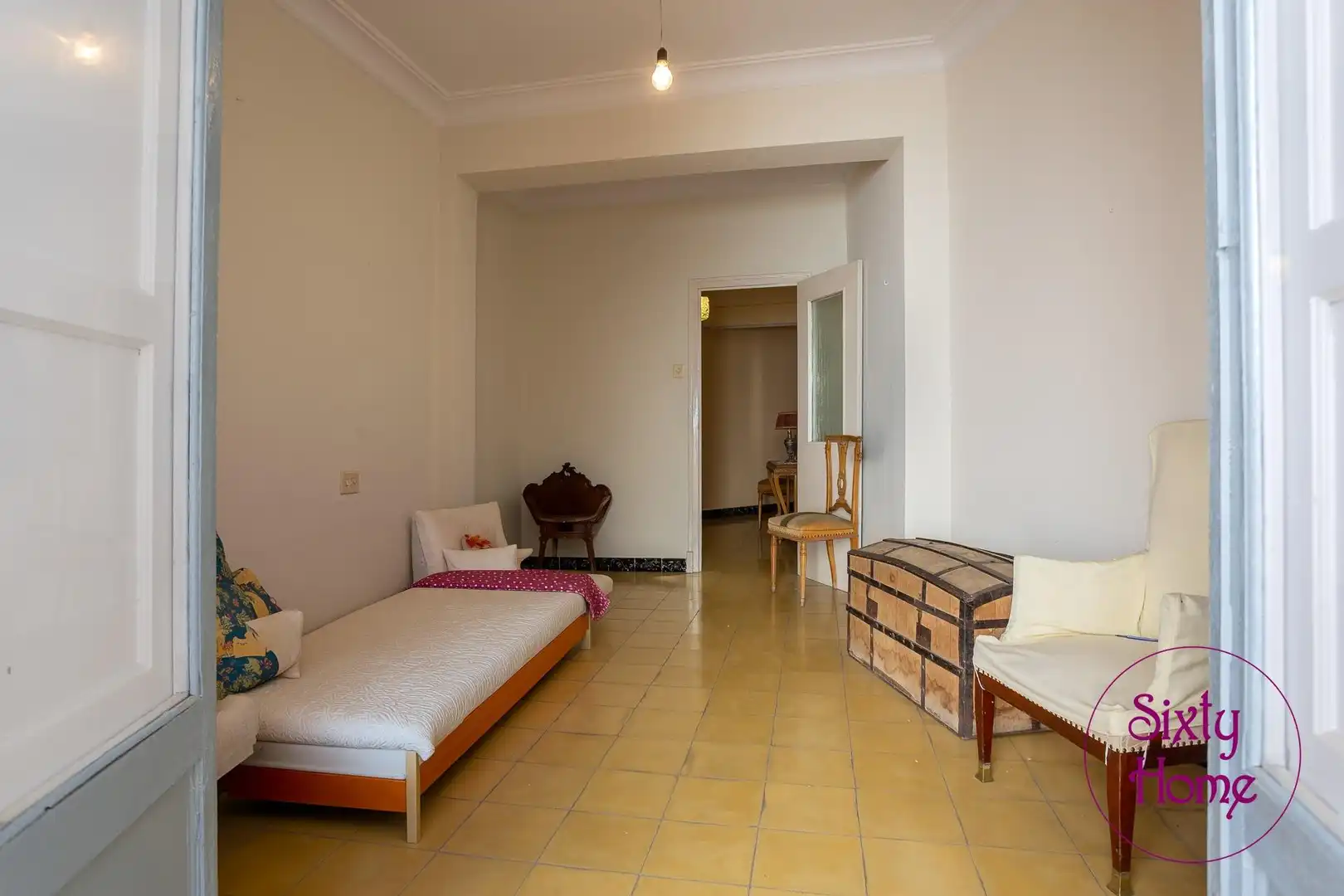 Sala de estar de Piso en venta en Tauste con Terraza, Trastero y Amueblado