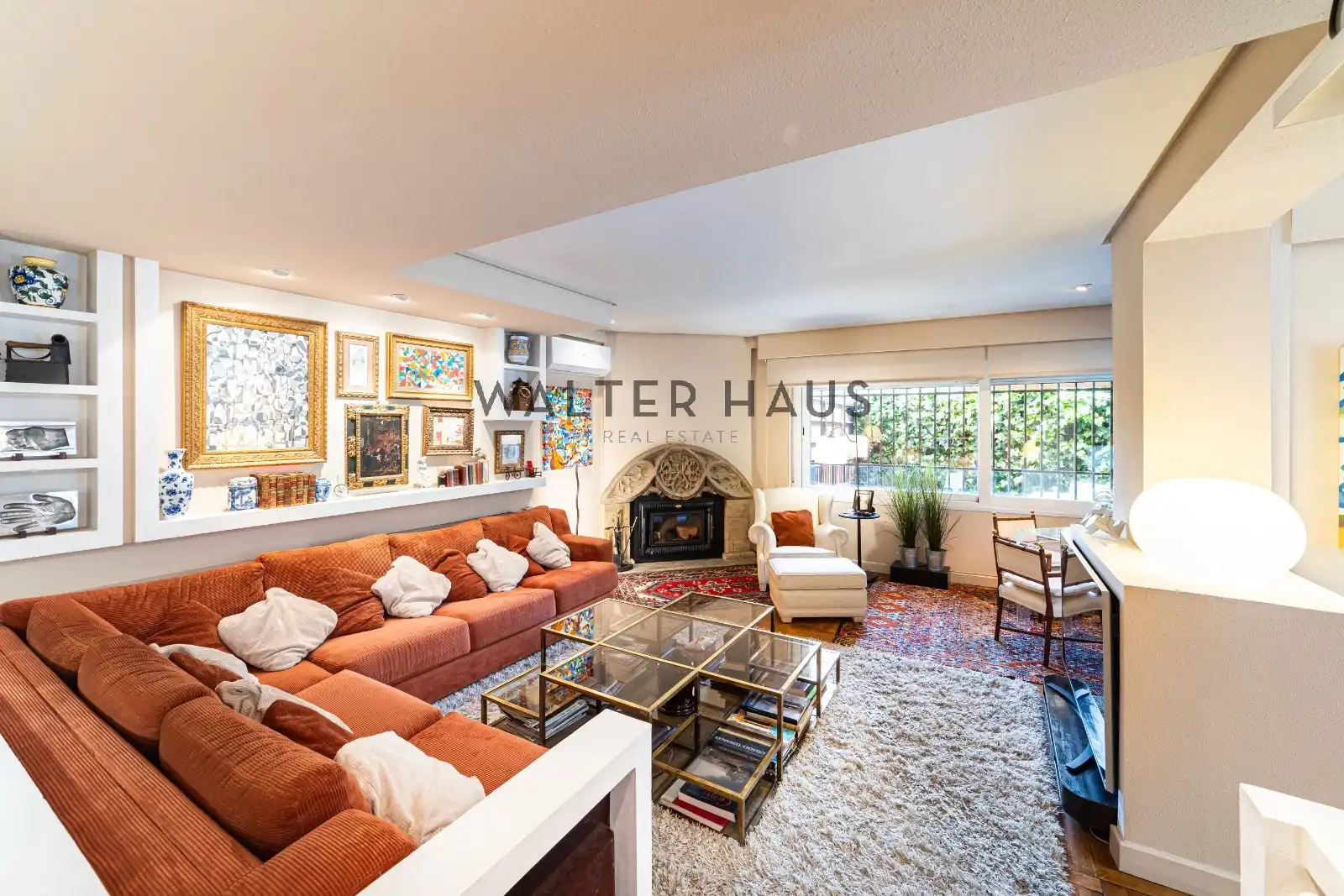 Living room of Flat for sale in Madrid  with Air Conditioner, Heating and Private garden