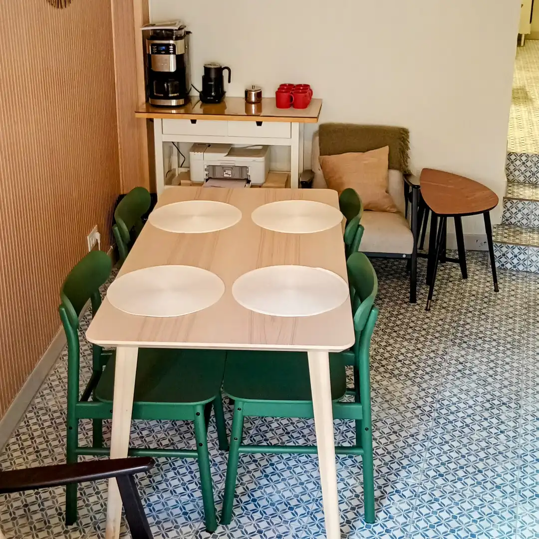 Esszimmer von Einfamilien-Reihenhaus zum Verkauf in Calpe / Calp mit Klimaanlage, Terrasse und Abstellraum