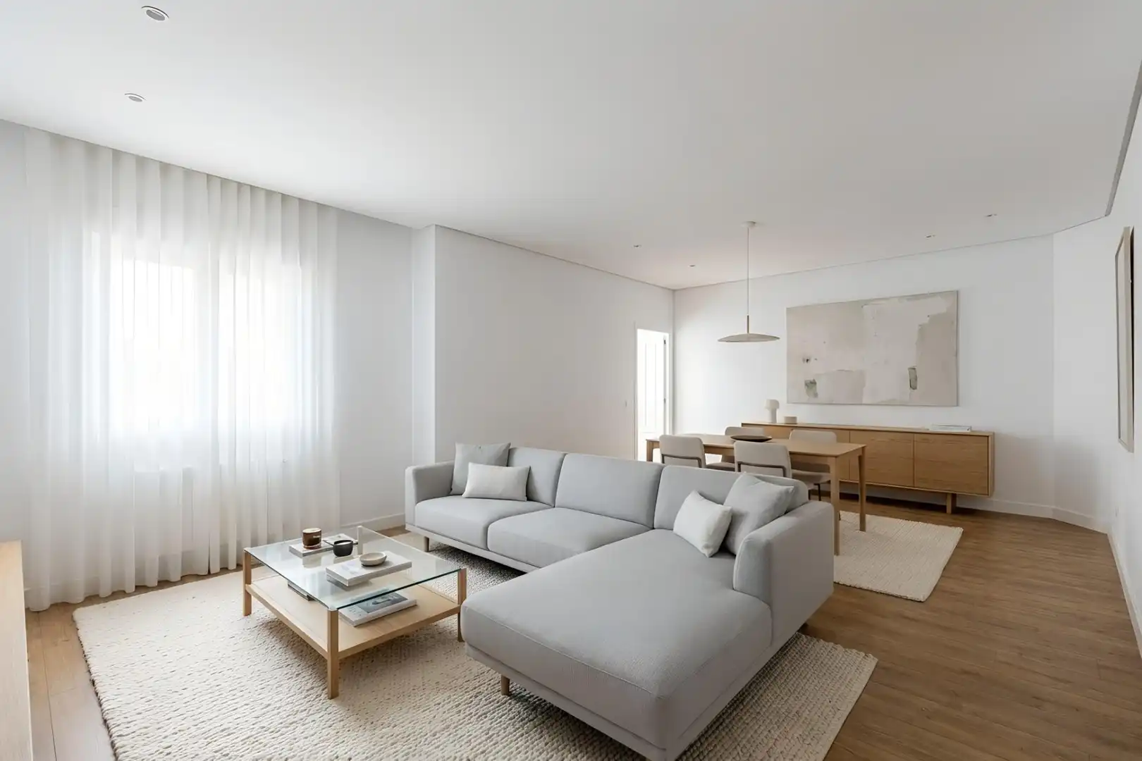Wohnzimmer von Wohnung zum Verkauf in  Madrid Capital mit Klimaanlage, Heizung und Terrasse