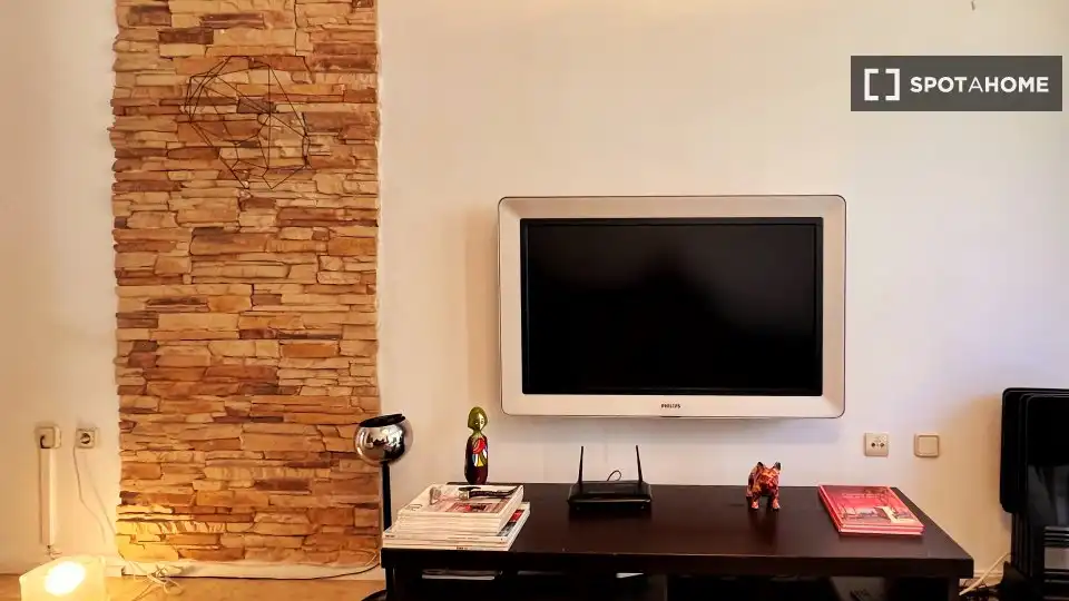 Sala de estar de Piso de alquiler en Madrid con Aire acondicionado, Calefacción y Amueblado