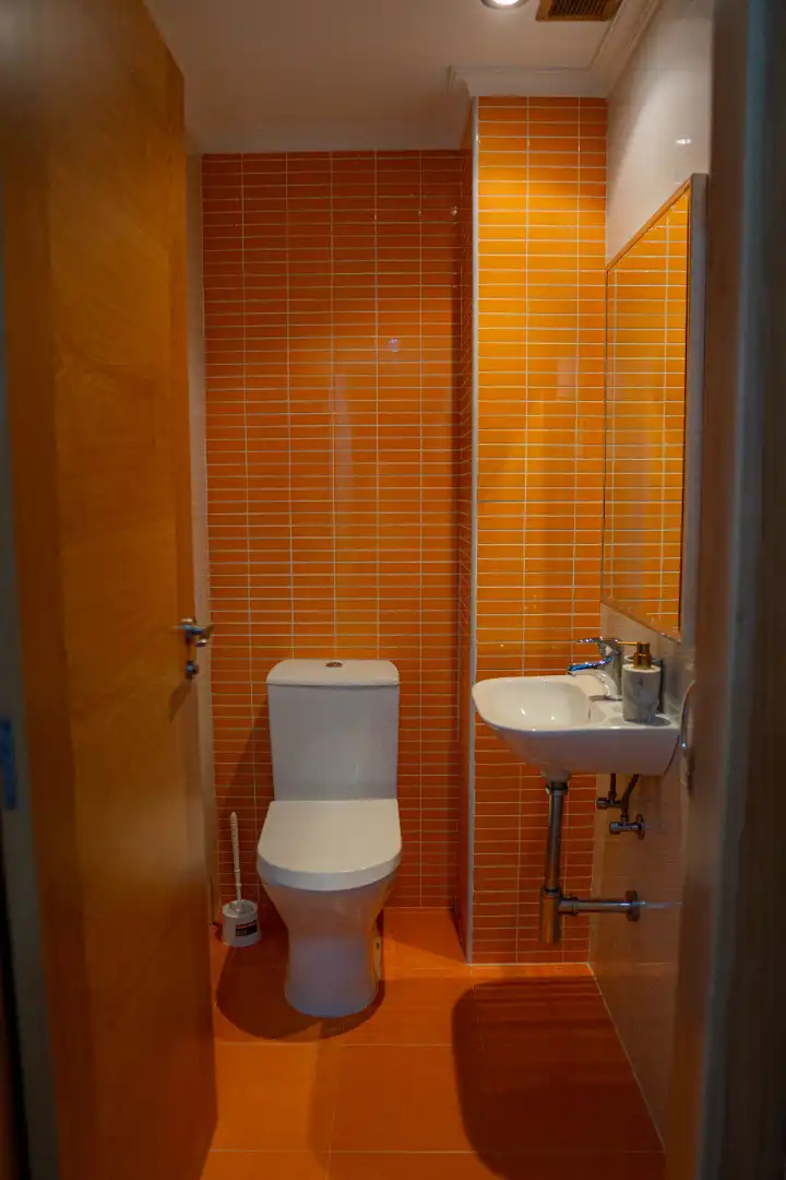 Baño de Apartamento en venta en A Illa de Arousa  con Calefacción, Jardín privado y Parquet