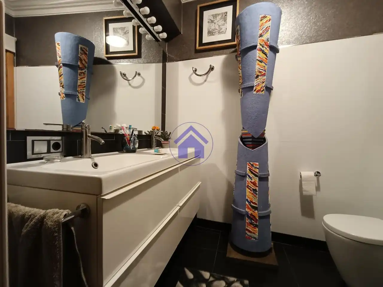 Baño de Piso de alquiler en Vigo  con Calefacción, Parquet y Terraza