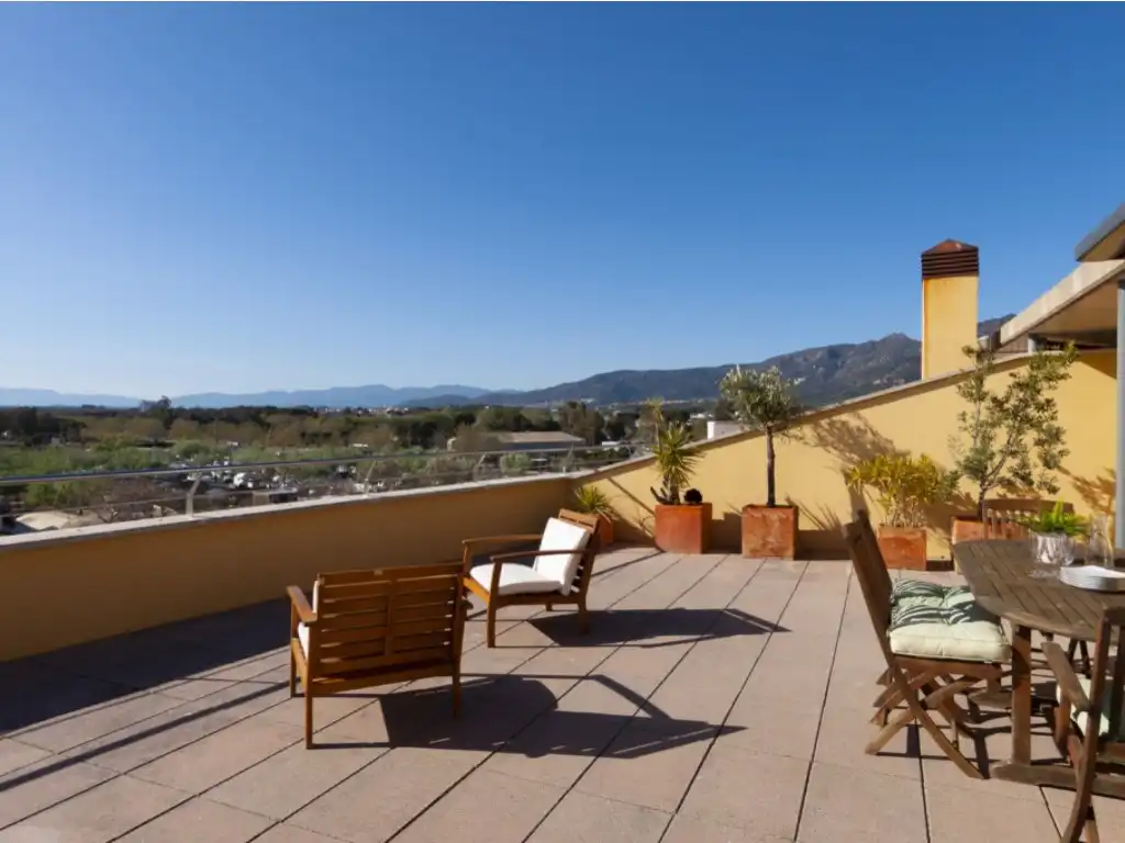 Terrace of Attic for sale in Roses  with Air Conditioner, Heating and Furnished