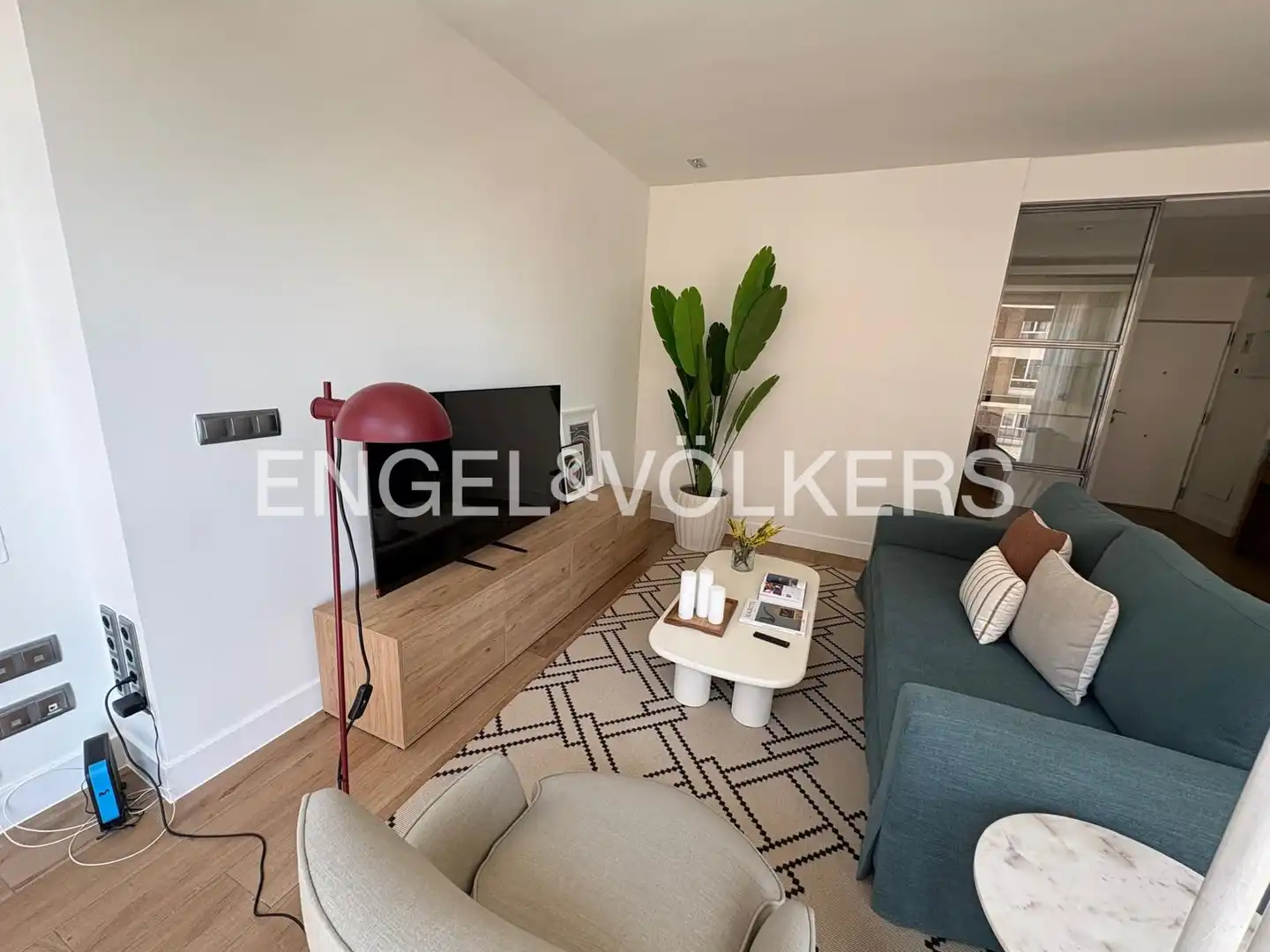 Wohnzimmer von Wohnung zur Miete in Madrid mit Klimaanlage und Heizung