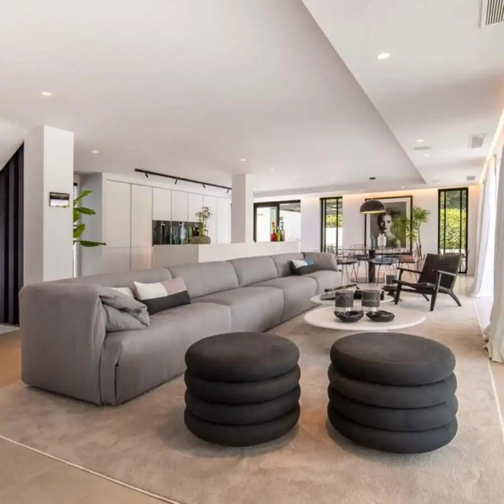 Living room of Houses for rent in Marbella  with Air Conditioner, Terrace and Swimming Pool