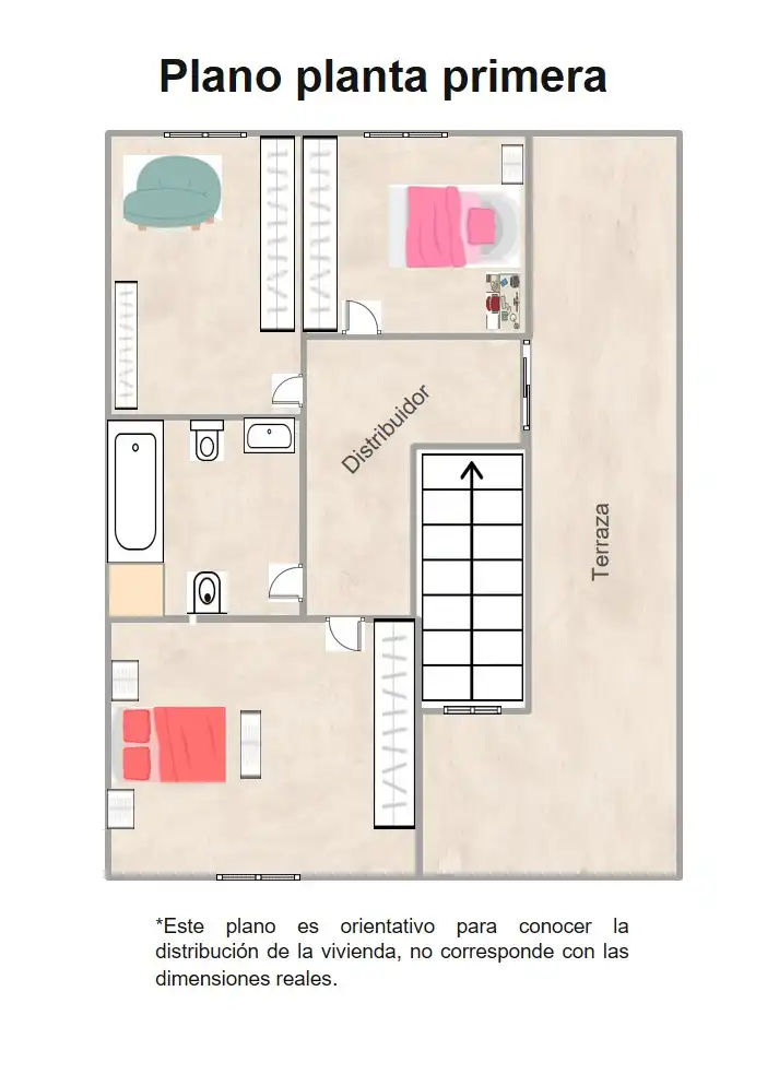 Einfamilien-Reihenhaus zum Verkauf in Escalona mit Klimaanlage, Heizung und Terrasse
