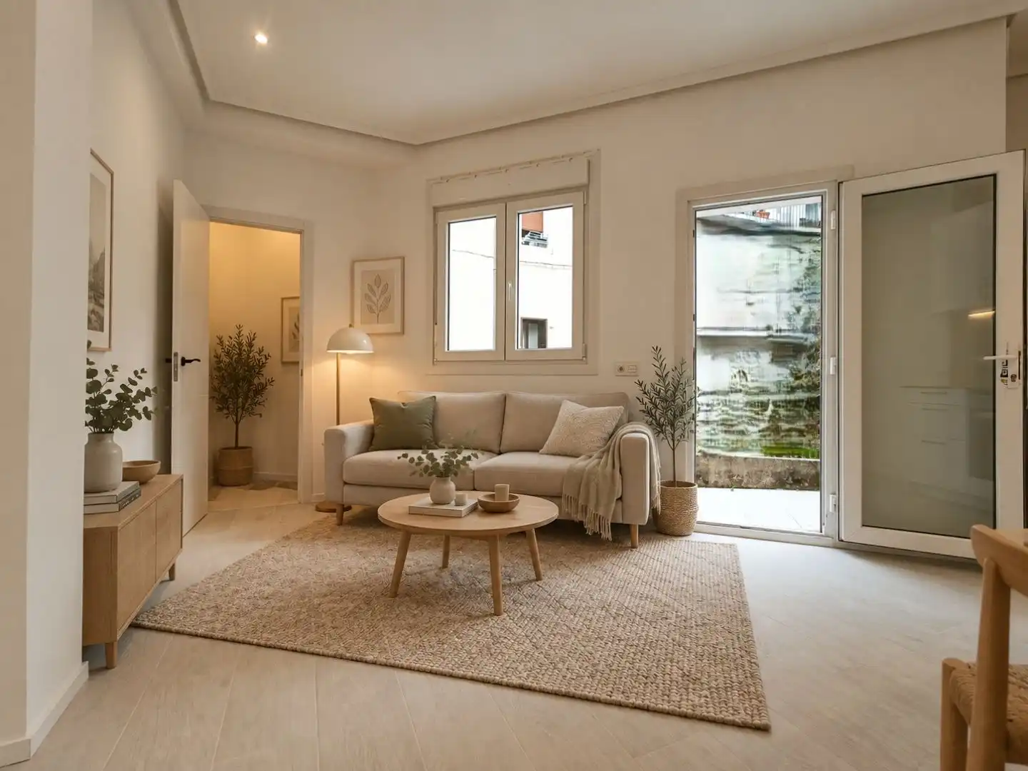 Sala d'estar de Pis en venda en Donostia - San Sebastián  amb Terrassa