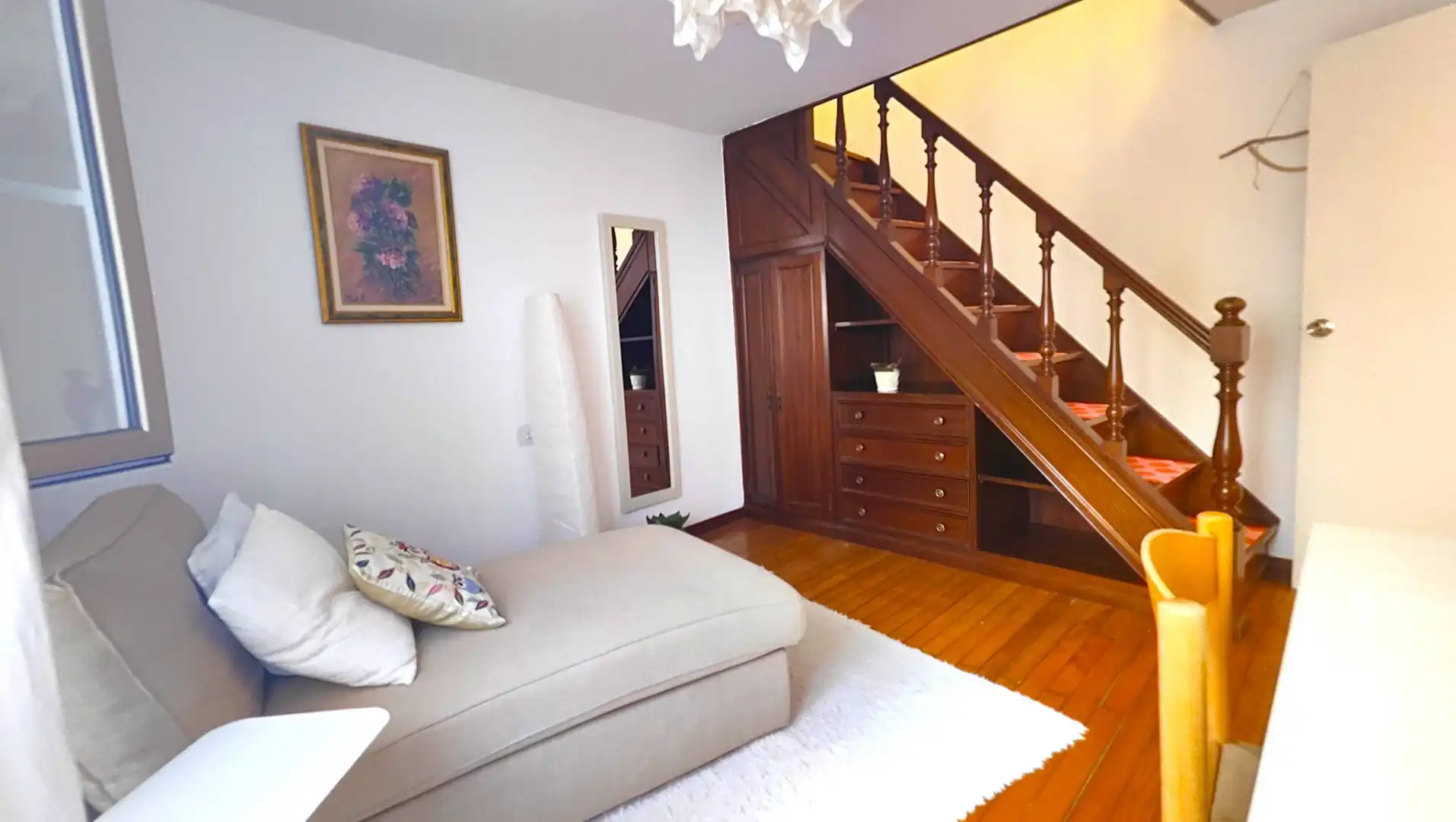Sala de estar de Piso en venta en Santiago de Compostela  con Trastero y Amueblado