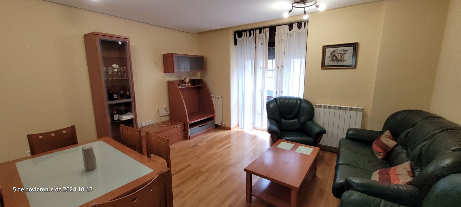 Living room of Flat for sale in Zamora Capital   with Heating, Parquet flooring and Terrace