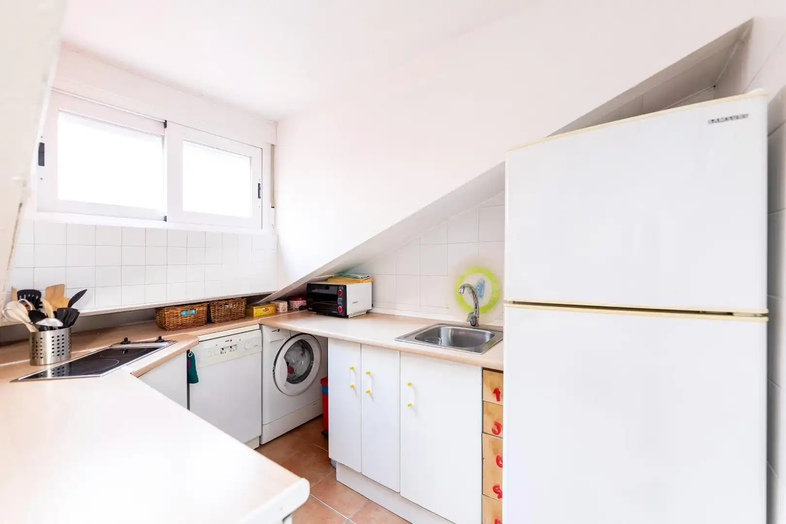 Kitchen of Apartments for rent in Madrid  with Air Conditioner, Heating and Furnished