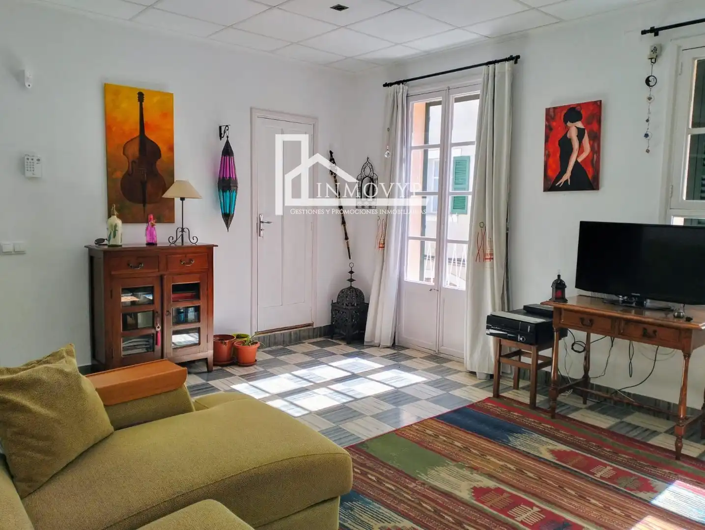 Sala de estar de Piso en venta en Inca con Aire acondicionado, Terraza y Amueblado