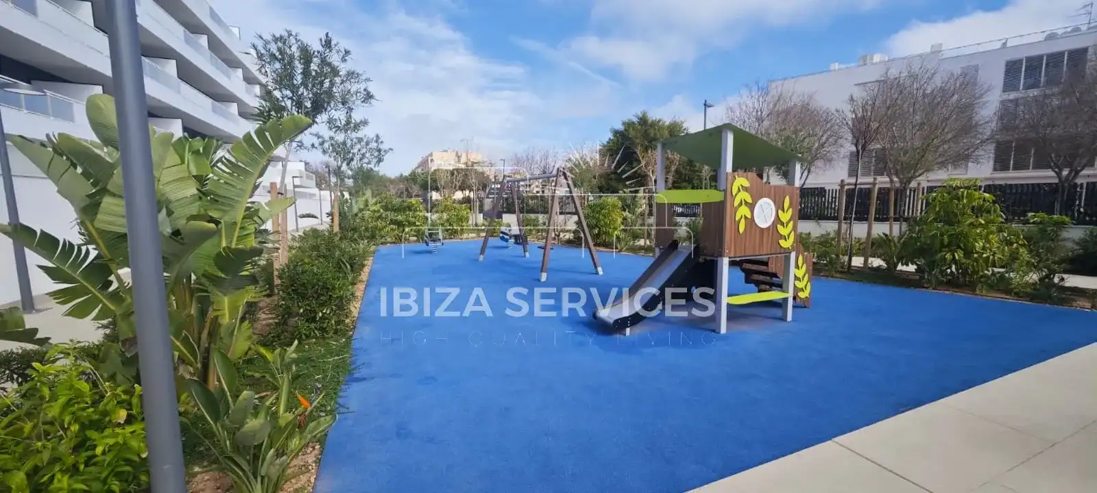 Garden of Flat for rent in Eivissa  with Air Conditioner, Private garden and Swimming Pool